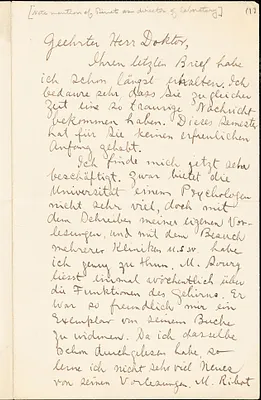 Delabarre, Edmund Burke, 1863-1945 autograph letter signed to Hugo Münsterberg, Paris, 3 December 1891