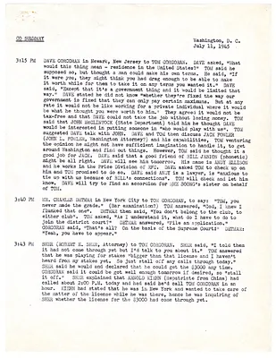 Summaries of Telephone Conversations