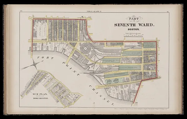 Atlas of the county of Suffolk, Massachusetts : vol. 3rd including Boston and Dorchester : from actual surveys and official records