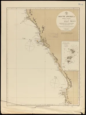 South America, west coast, sheet 13, Peru, Independencia Bay to Begueta