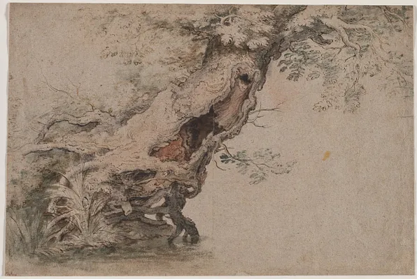 Hollow Tree, after Roelant Savery