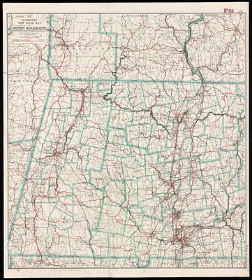 Hammond's new road map of western Massachusetts