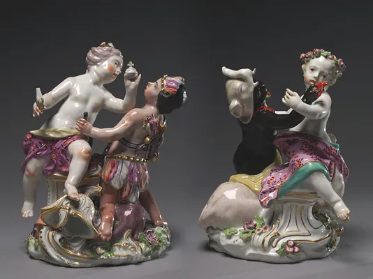 Pairs of Figures from the Four Continents