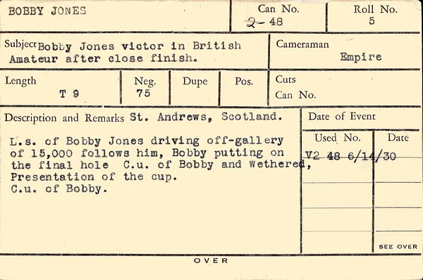 Personalities: Jones, Bobby – Kelly, Father