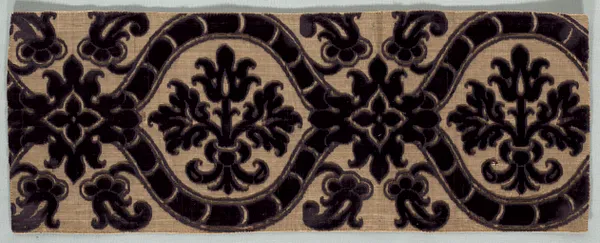 Velvet Brocade Textile