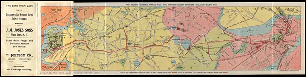 Map of Commonwealth Avenue Street Railway Company, and connecting lines