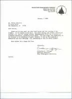Correspondence: Letter from Catherine A. Offinger (WHOI - Research Assistant Deep Submergence Laboratory) to Mr. Philip Doucette.