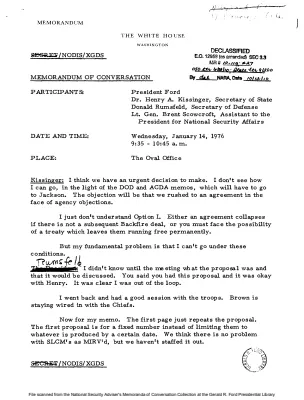 January 14, 1976 - Ford, Kissinger, Rumsfeld