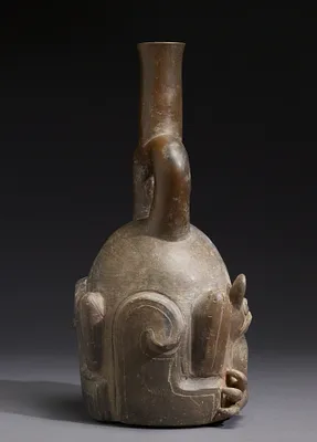 Feline-and-Cactus Stirrup Vessel