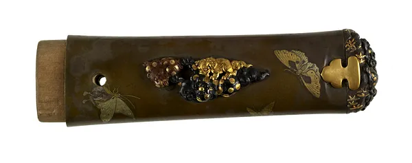 Tsuka with Chinese-style Lions and Butterflies