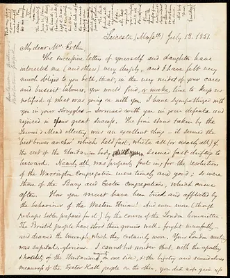 Letter from Samuel May, Leicester, Mass., to John Bishop Estlin, July 13, 1851