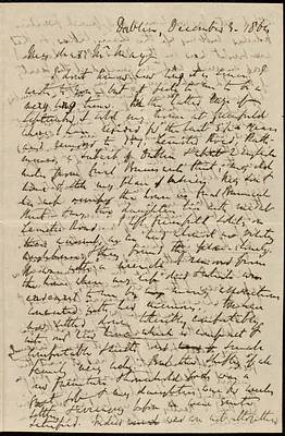 Letter from Richard Davis Webb, Dublin, to Samuel May, December 3, 1864