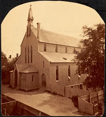St. Mary's Church (first building), Andem Place