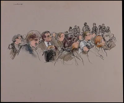 Courtroom scene