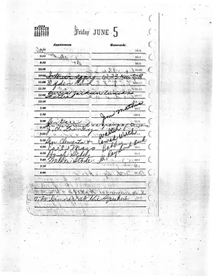 Lyndon Johnson's 1959 Desk Diary, beginning 6/5/1959