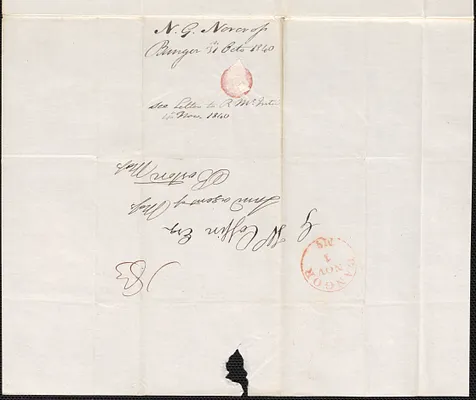 Nicholas Norcross to George Coffin, 31 October 1840
