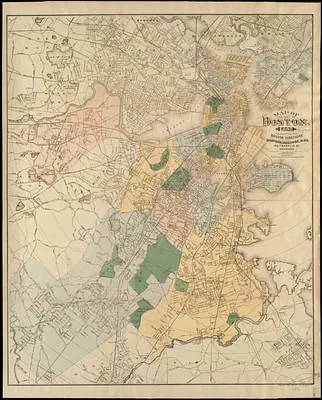 Map of the city of Boston, for 1892