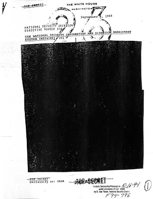 NSDD 314 The National Security Information and Situations Management System (NSI & SMS)