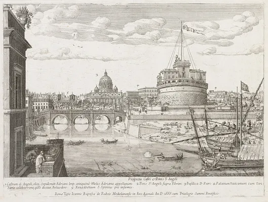 St. Angelo from "Prospectus Locurum Urbis Romae Insign[ium]