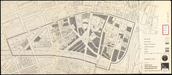 Property map, South Cove urban renewal area R-92