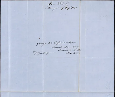 Ira Fish to George Coffin, 27 September 1850