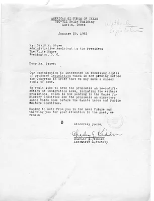 Letter from Charley G. Kidder to David H. Stowe