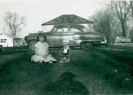 Carol and Darrel Lang, 1954