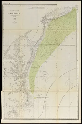 Fishing grounds on the Atlantic coast of North America