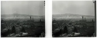 Panoramic View of Zurich with Semper Observatory, 1910
