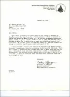 Correspondence: Letter from Catherine A. Offinger (WHOI - Research Assistant Deep Submergence Laboratory) to Mr. Wilbur Velarde, Jr. (USCGA).