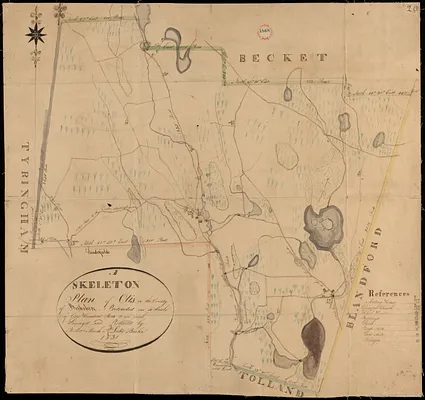 Plan of Otis made by Luke Barber, dated Mar. 10, 1831