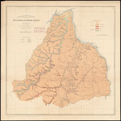 Map of Boyd, Carter and Greenup Counties