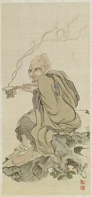 Leaf from Album Depicting the Sixteen Lohans (Arhats)