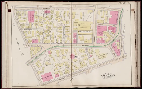 Atlas of the city of Boston : Roxbury, Mass. : volume three : from actual surveys and official records