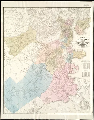 Map of Boston, for 1876