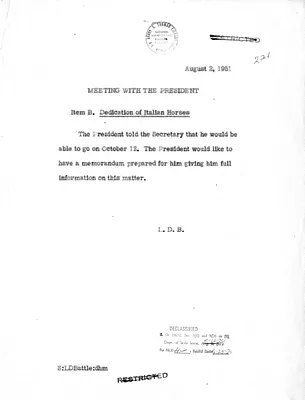 Memorandum of Conversation with Secretary of State Dean Acheson and President Harry S. Truman