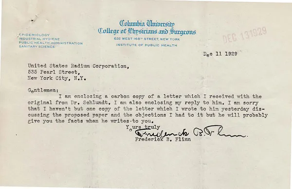 Letters Received, December 11, 1929