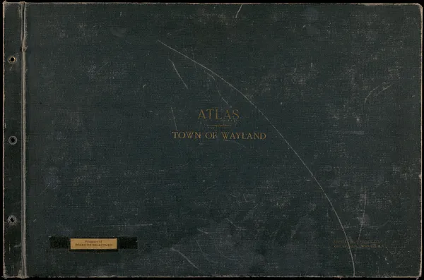 Atlas of the town of Wayland, Massachusetts, 1994