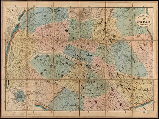 Galignani's plan of Paris and environs