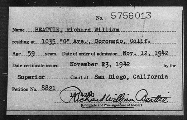 Beattie, Richard William - 1942