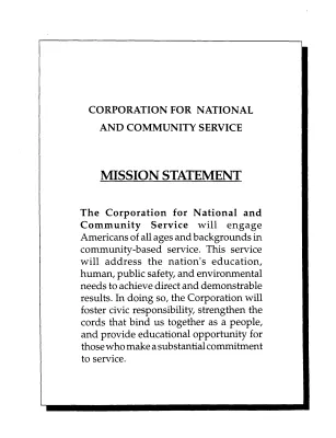 Mission Statement