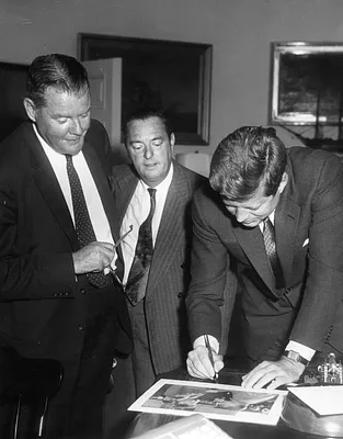 President John F. Kennedy Presents Awards to Winners of the White House News Photographers Association Competition