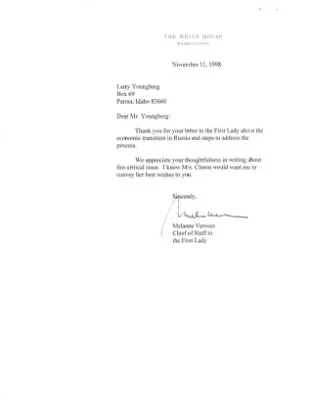 Melanne Verveer’s Mail - 1998 - Y