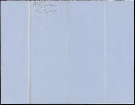O. W. Gilman to W. A. Harrington, 17 October 1859