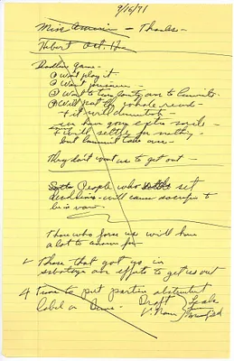 Thursday, September 16, 1971, Press Conference