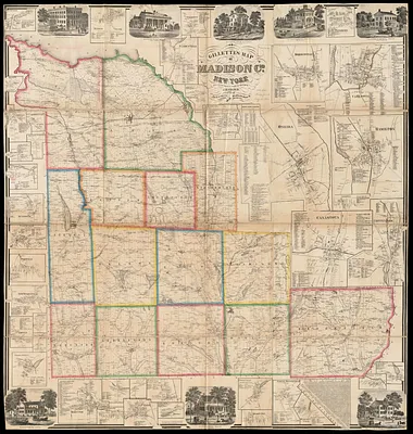 Gillette's map of Madison Co., New York