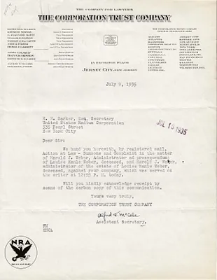 Letters Received to H.H. Barker, July 9, 1935