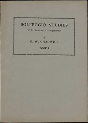 Solfeggio studies with pianoforte accompaniment