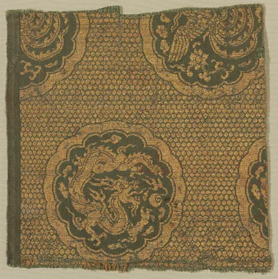 Textile with Phoenixes and Dragons