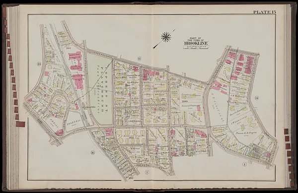 Atlas of the town of Brookline, Norfolk County, Massachusetts